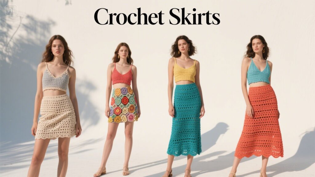 Crochet Skirts: Classic Craftsmanship Beautifully Meets Contemporary Fashion for a Unique and Stylish Wardrobe Statement