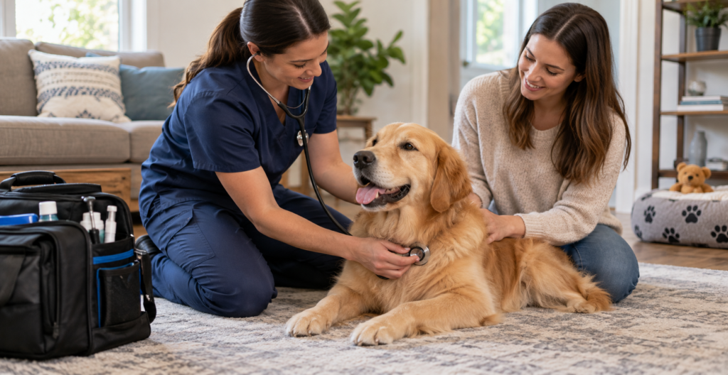 How Mobile Vets Handle Physical Exams Without A Traditional Exam Table