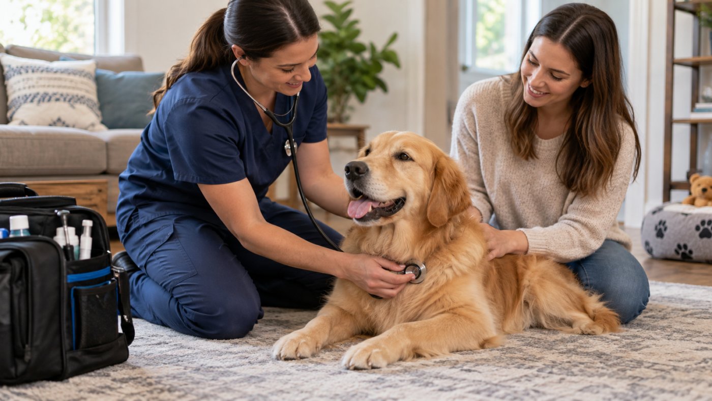 How Mobile Vets Handle Physical Exams Without A Traditional Exam Table