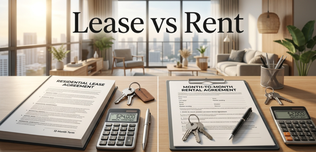 Lease vs Rent: A Complete Guide to Key Differences, Tenant Rights, Contract Terms, Costs, and What U.S. Renters Should Know Before Signing an Agreement