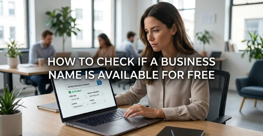How to Check If a Business Name Is Available for Free in the U.S.: Everything You Need to Know Before Registering Your Business